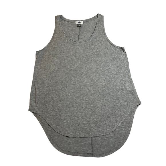 Old Navy Scoop Neck High Low Hem Tank Top Size Large Casual Stretch Lightweight - Picture 1 of 7
